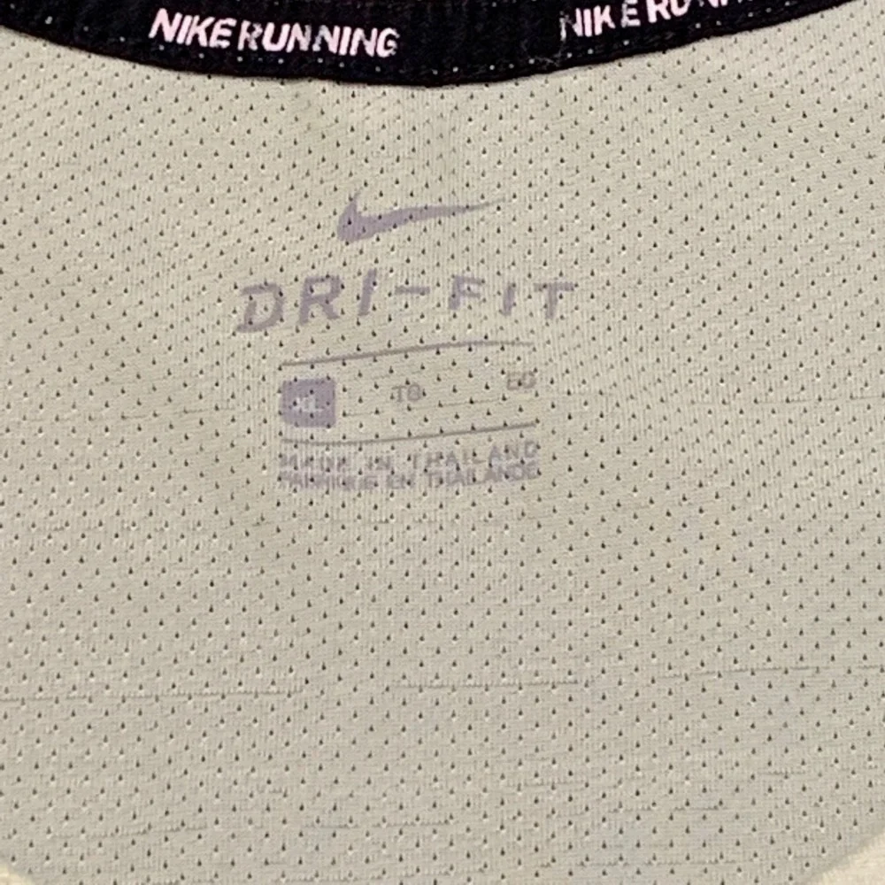 Nike Dri Fit Tank Top Womens XL Lime Green Mesh Lined Running Swoosh Performance